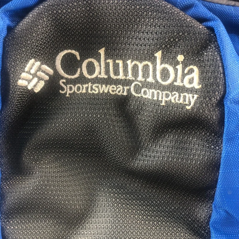 Columbia Sportswear Blue Grey Hydration Backpack Hiking Trail Daypack Adjustable
